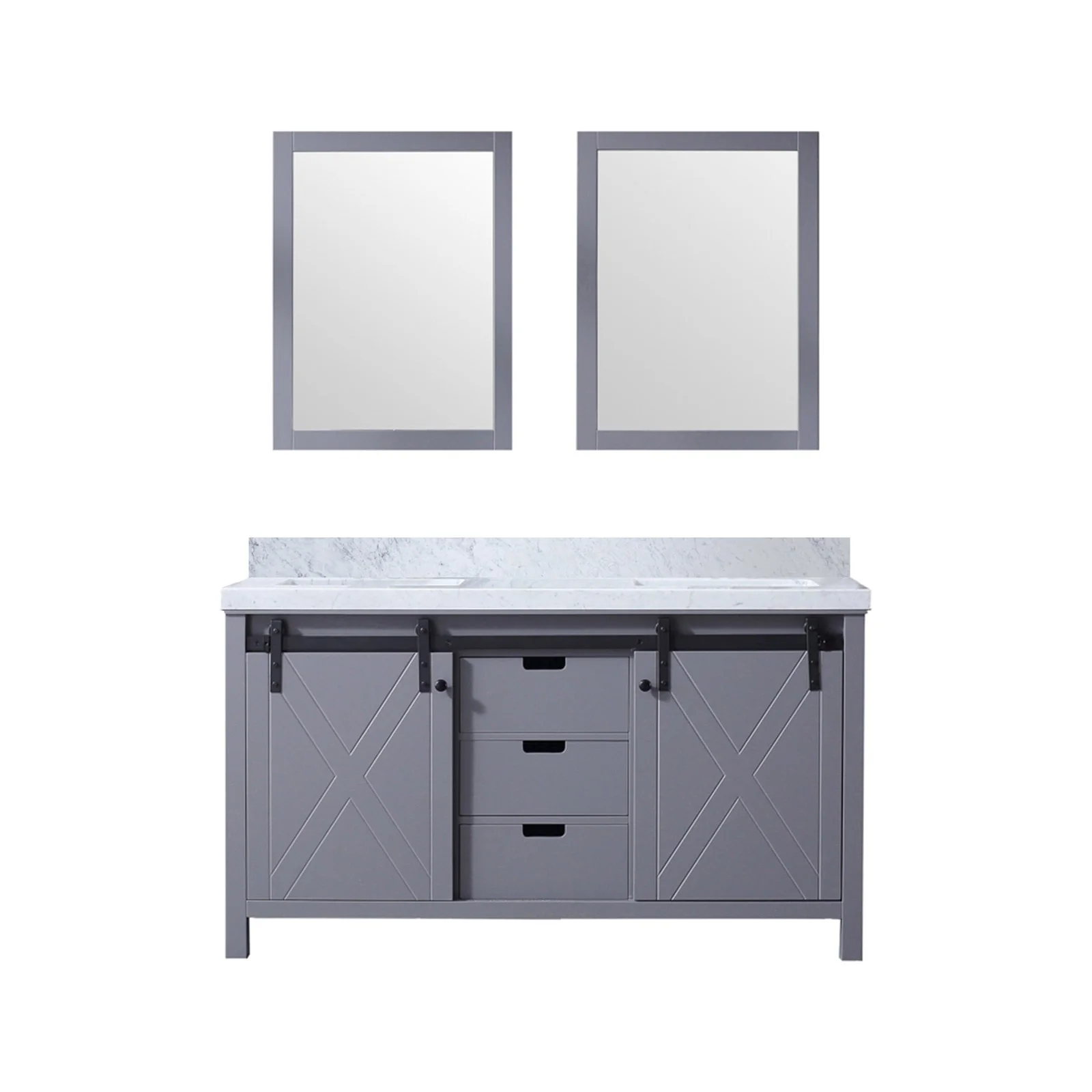 Lexora Home Marsyas Bath Vanity with Carrara Marble Countertop - Image 18