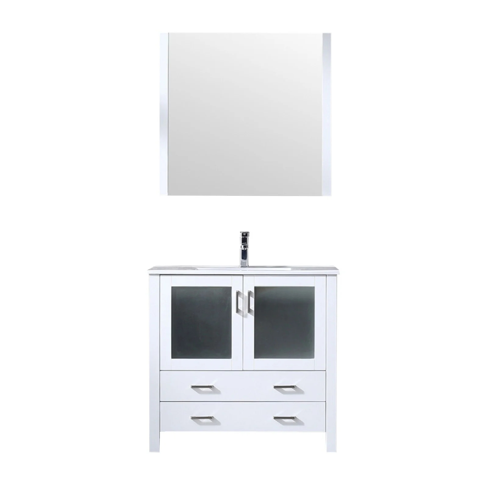 Lexora Home Volez 36" Bath Vanity with Ceramic Countertop and Faucet - Image 16