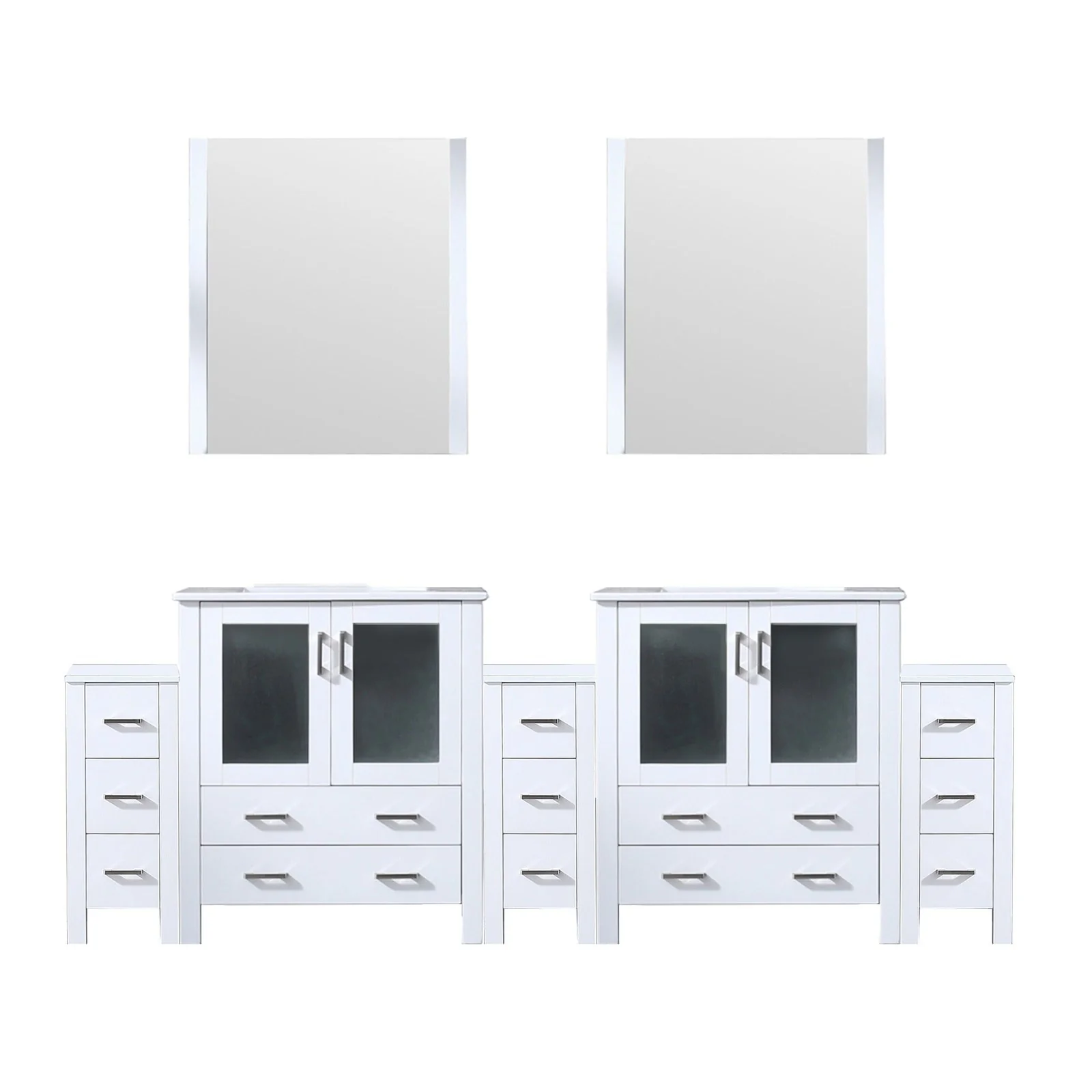 Lexora Home Volez 96" Bath Vanity with Ceramic Countertop - Image 7