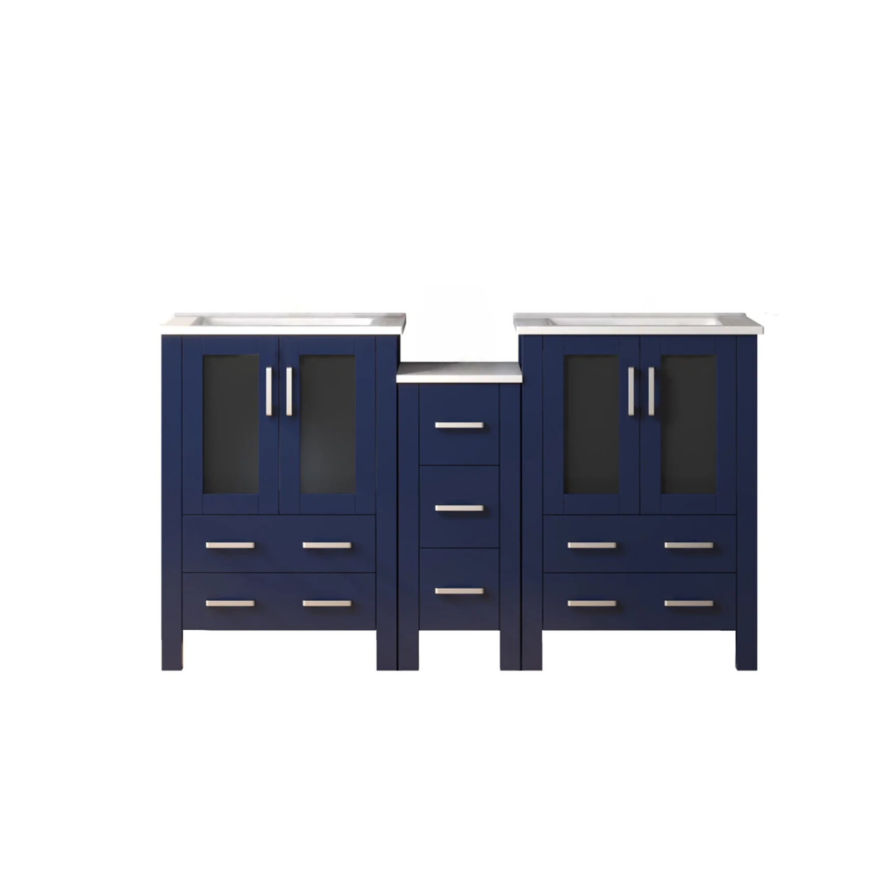 Lexora Home Volez Bath Vanity with Ceramic Countertop and Side Cabinet - Image 18