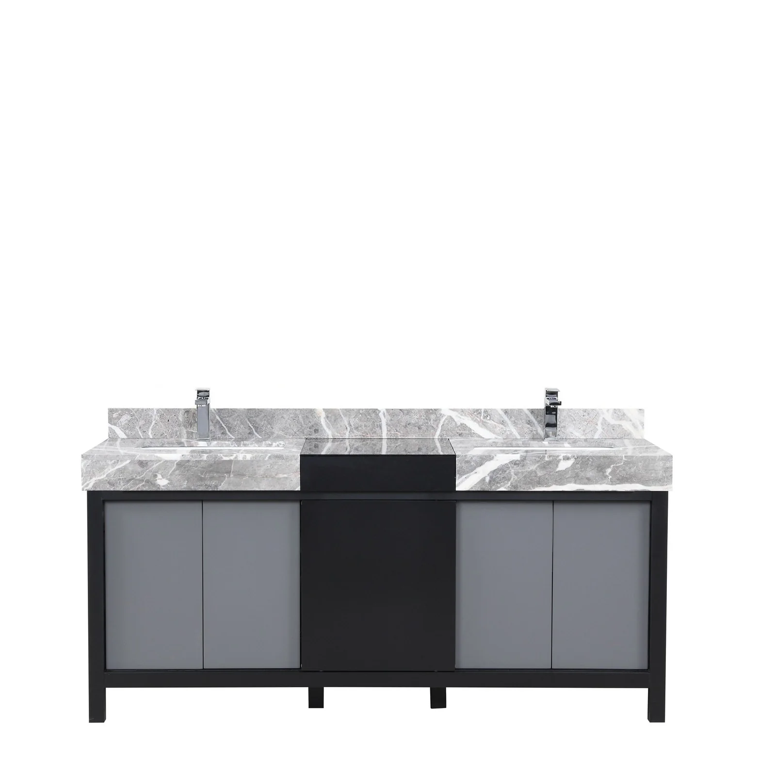 Lexora Home Zilara Bath Vanity with Castle Grey Marble Countertop and Faucet - Image 27