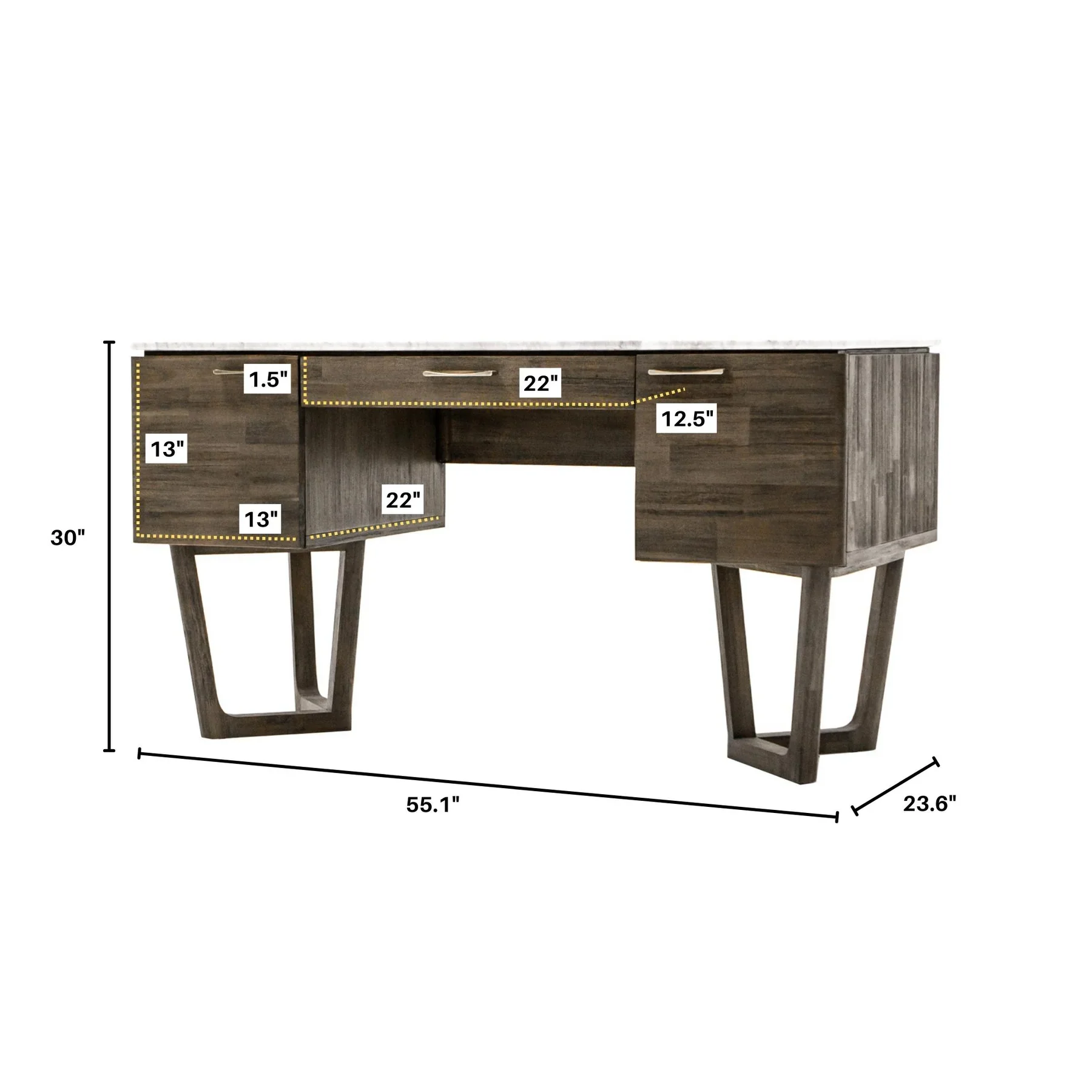 LH Imports Aura Writing Desk ARA009S - Image 12