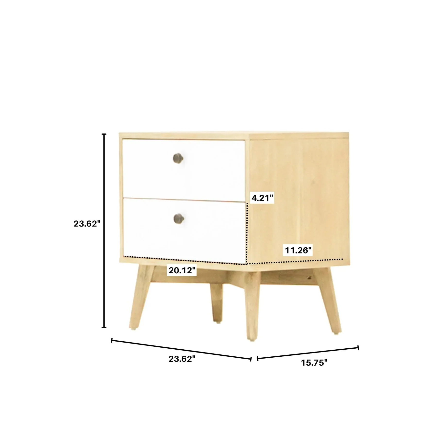 LH Imports Ava Nightstand AVA002 - Image 10