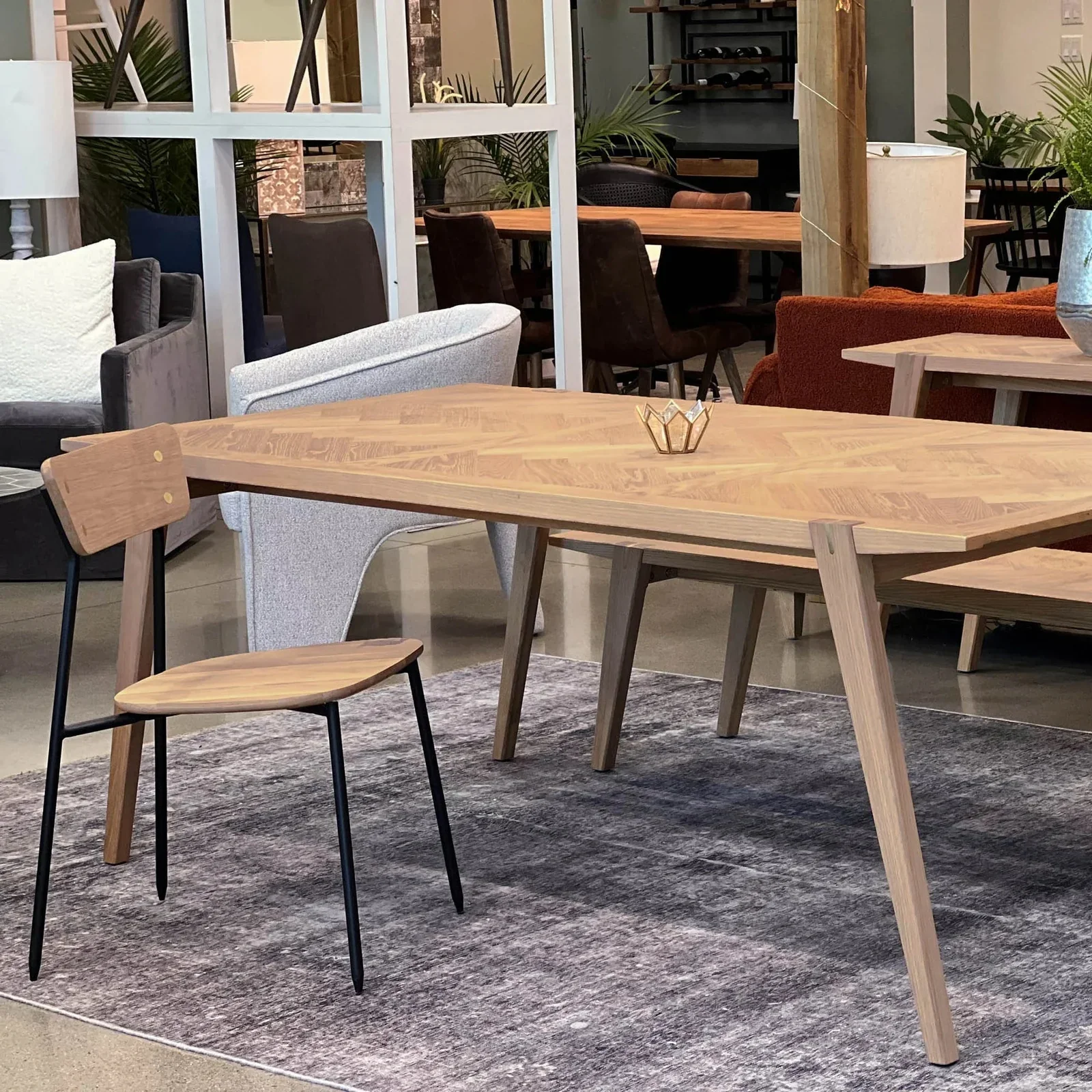 LH Imports Colton Dining Chair-Natural Wood Seat CLT025-N