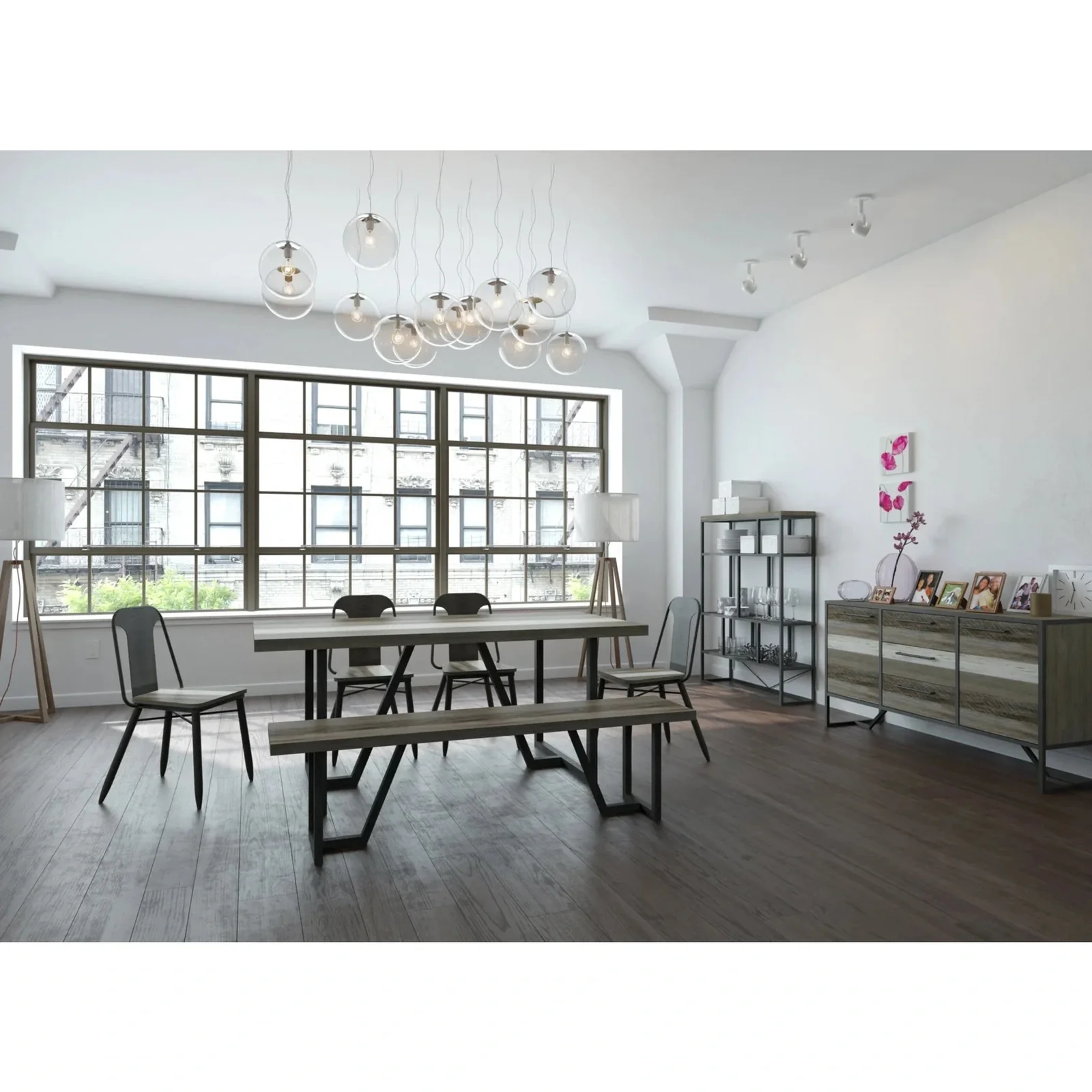 LH Imports Metro Havana Dining Table MHA010 - Image 4