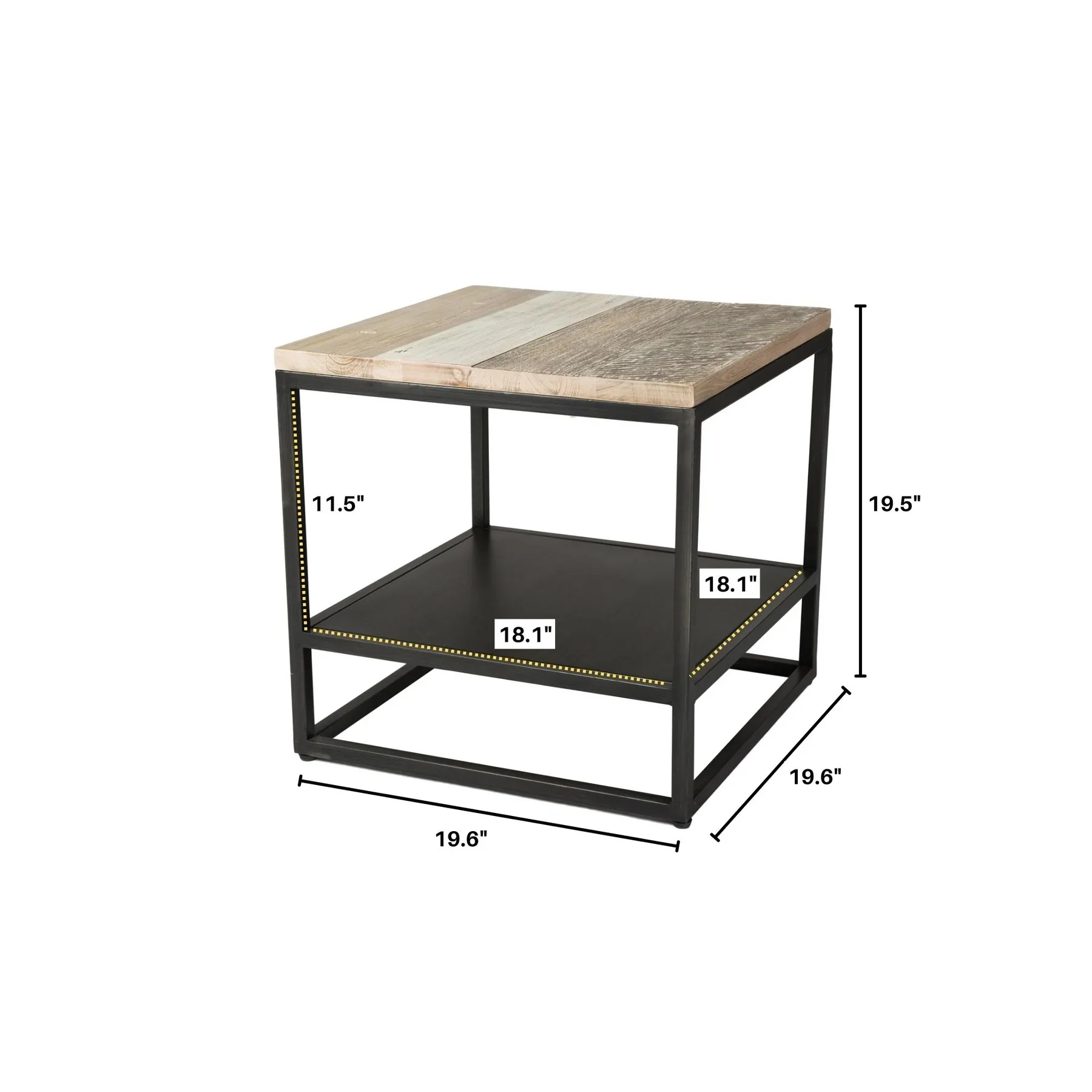 LH Imports Metro Havana Side Table MHA012 - Image 4