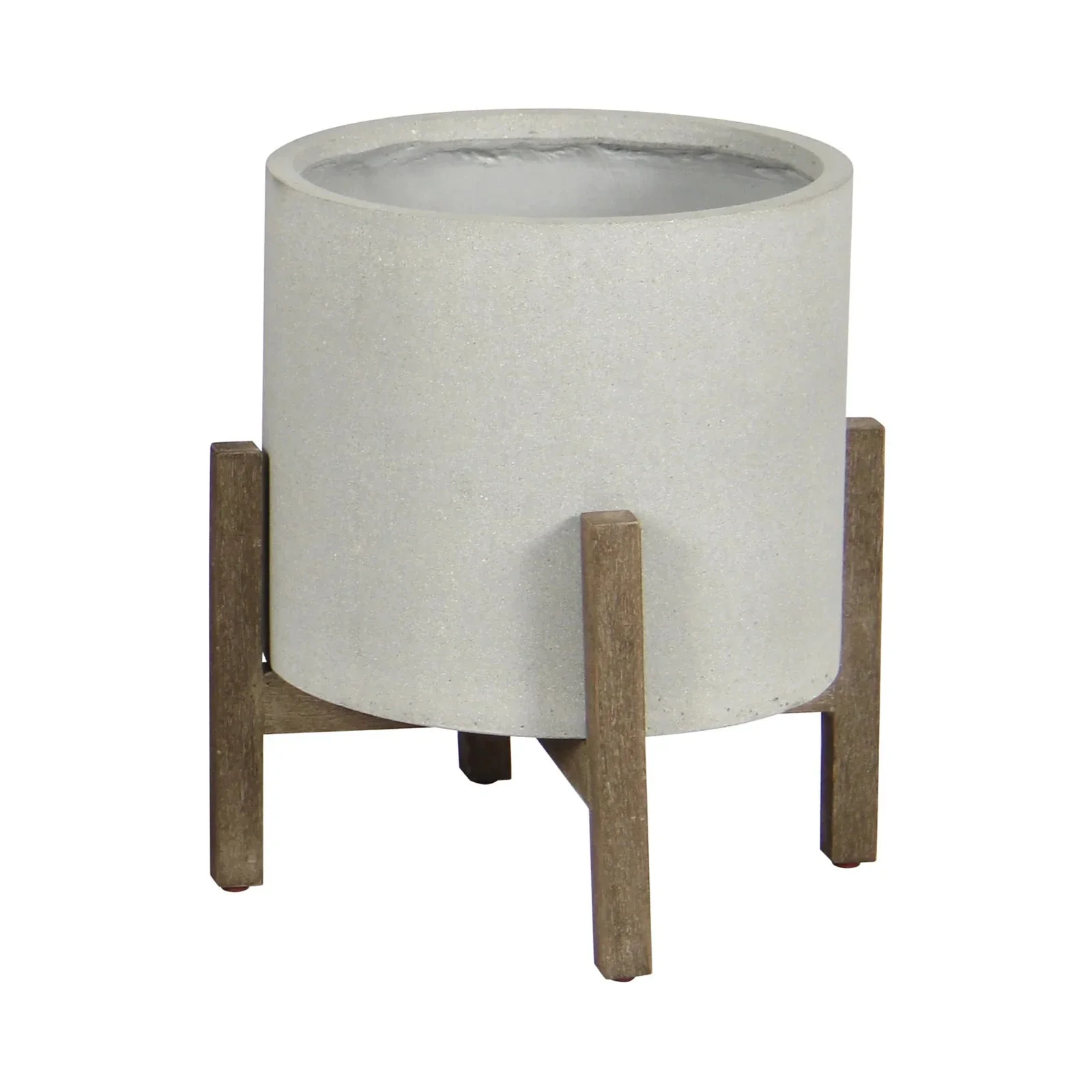 LH Imports Patio Round Standing Pot - Natural Stone PAT002-N - Image 2