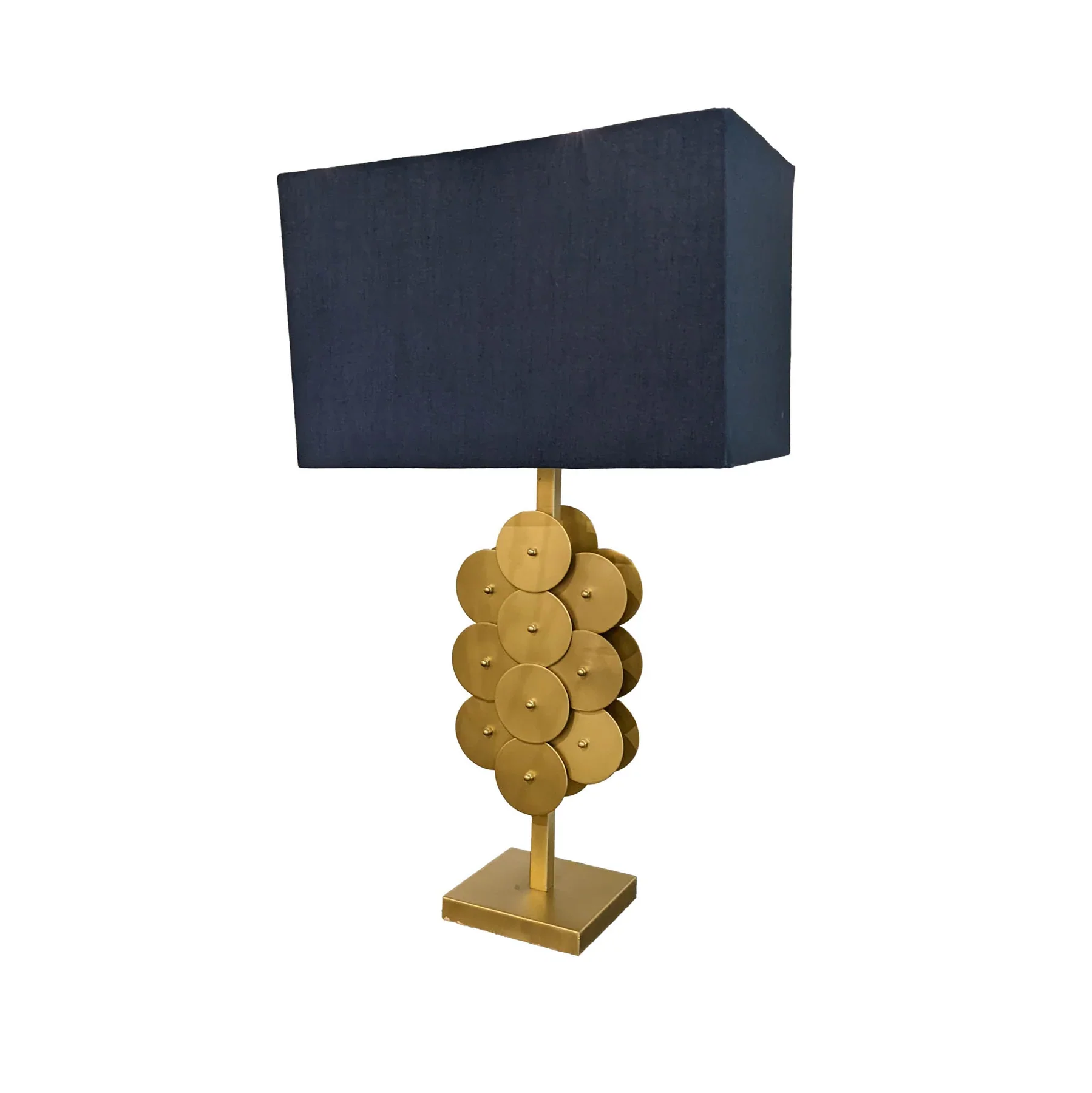 LH Imports Skye Brass Disc Lamp SKY012 - Image 2