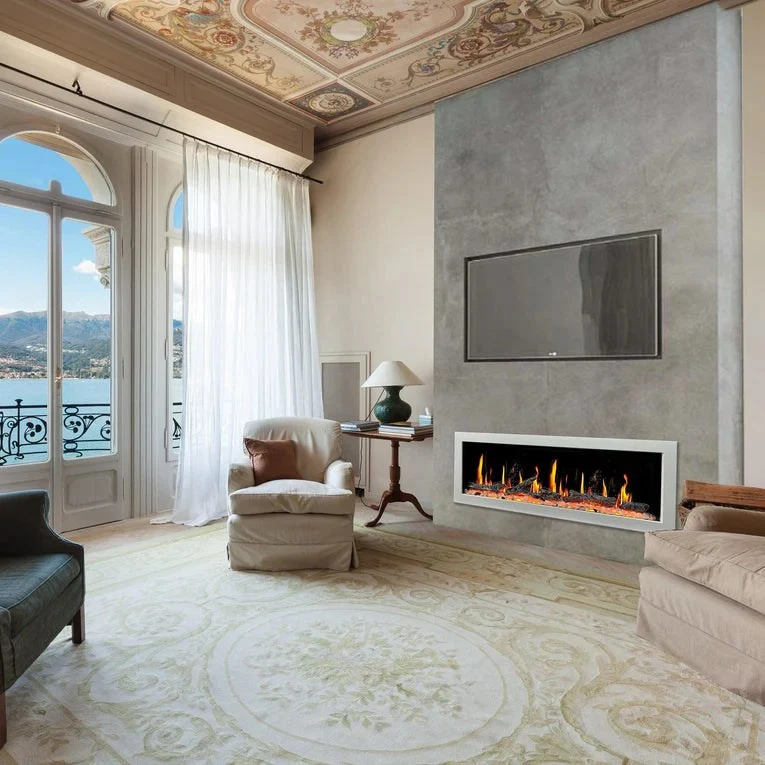 Litedeer Homes Gloria II 48" Wall Mount Electric Fireplace Smart App Control, 5 Unique Flame White ZEF48XW - Image 9