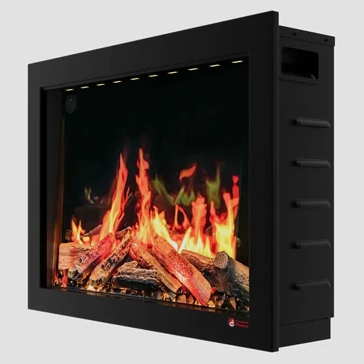 Litedeer Homes Litestar 32 inch Smart Electric Fireplace Insert with Breathing Oak Logs - Image 2