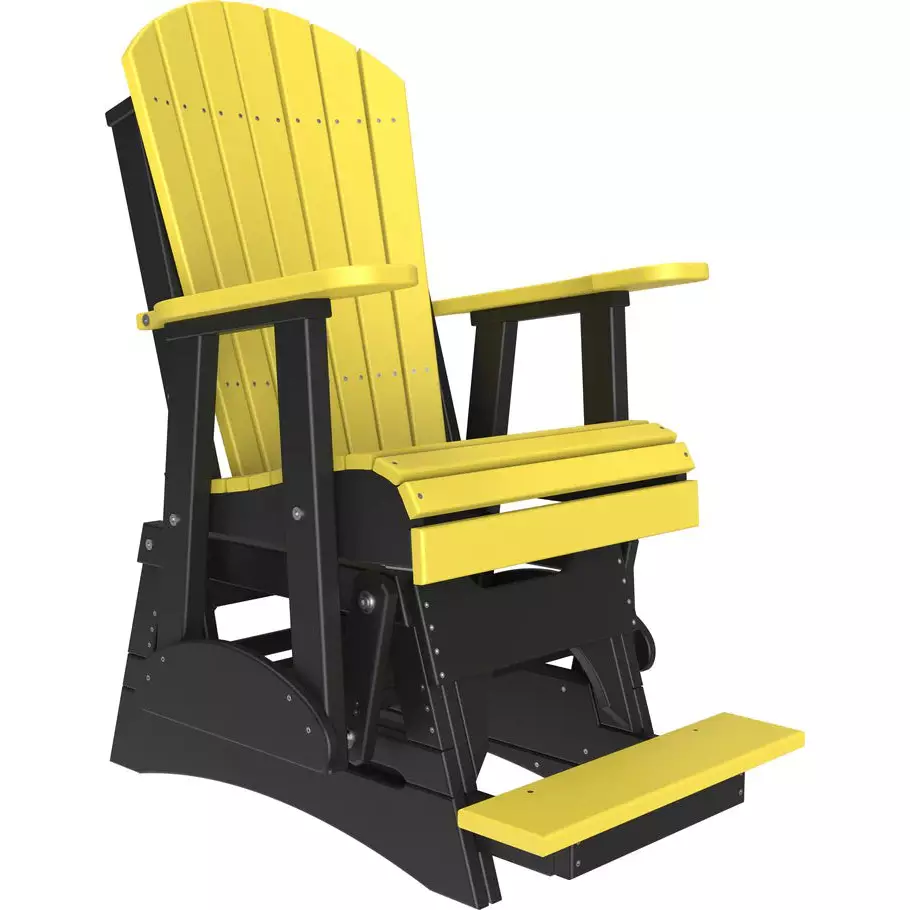 LuxCraft 2' Adirondack Balcony Glider Chair - Image 13