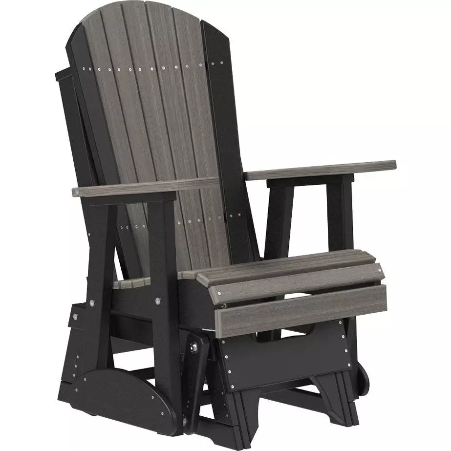 LuxCraft 2' Poly Adirondack Glider Chair - Image 24