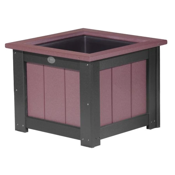 LuxCraft 24" Poly Classic Square Planter - Image 5