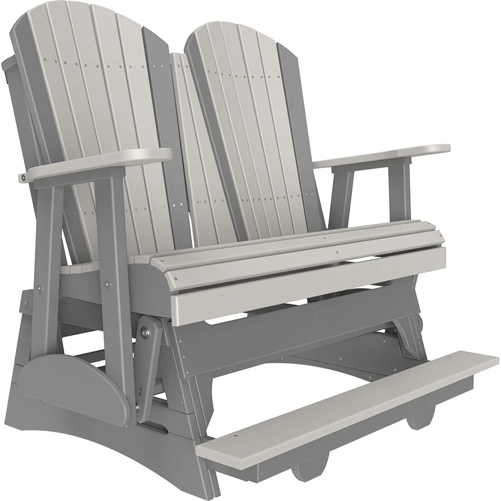 LuxCraft 4' Adirondack Poly Balcony Glider Chair - Image 10