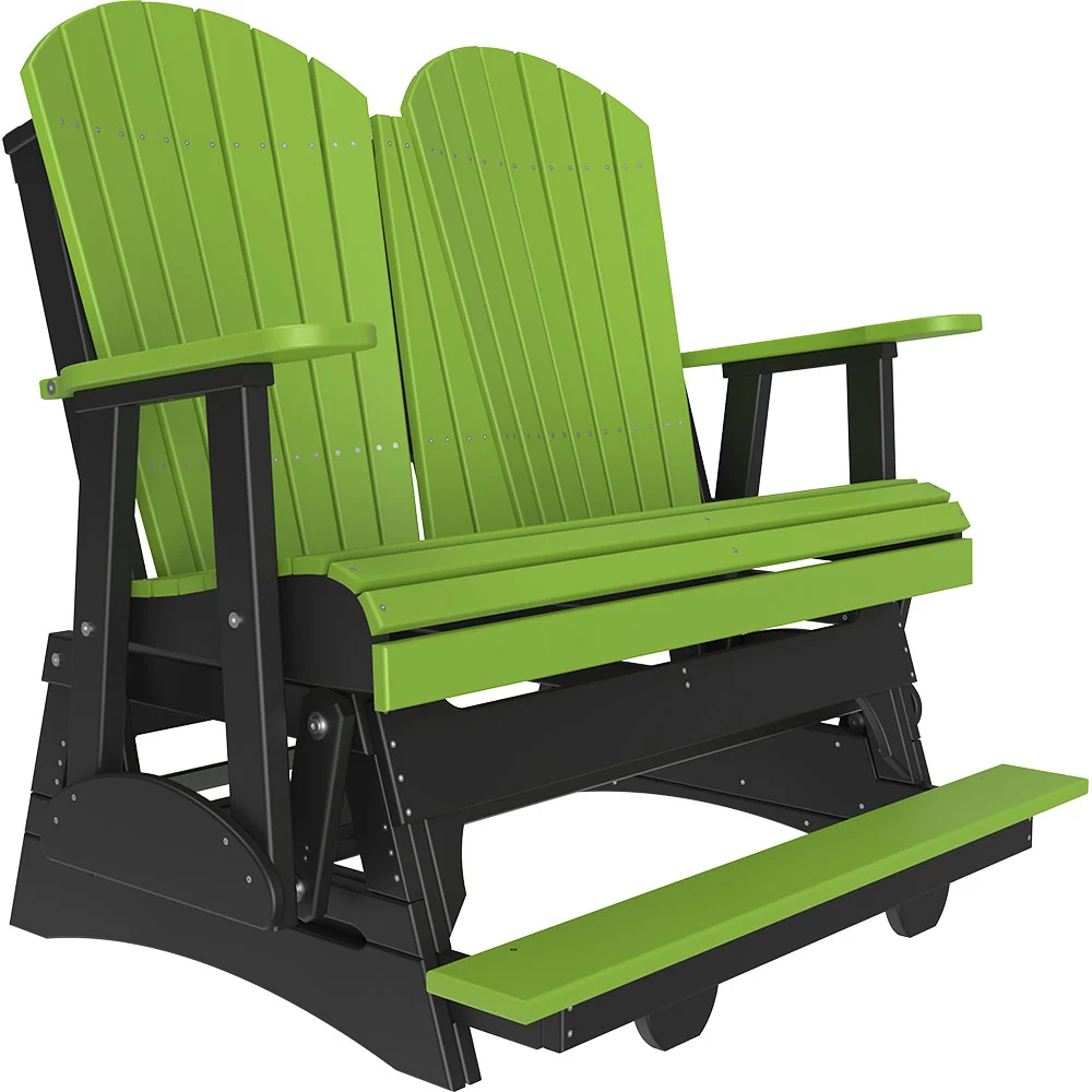 LuxCraft 4' Adirondack Poly Balcony Glider Chair - Image 12