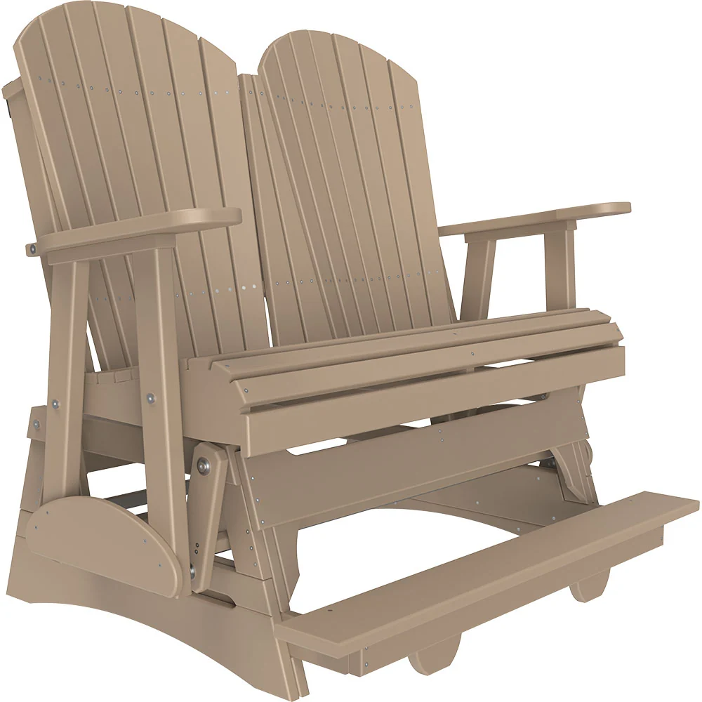 LuxCraft 4' Adirondack Poly Balcony Glider Chair - Image 15