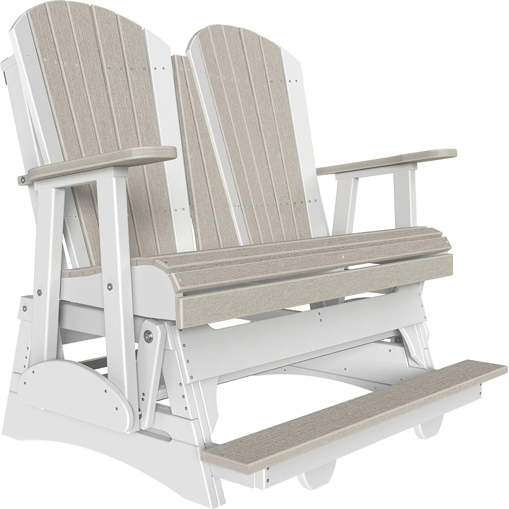 LuxCraft 4' Adirondack Poly Balcony Glider Chair - Image 22
