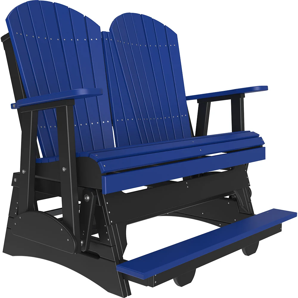 LuxCraft 4' Adirondack Poly Balcony Glider Chair - Image 5