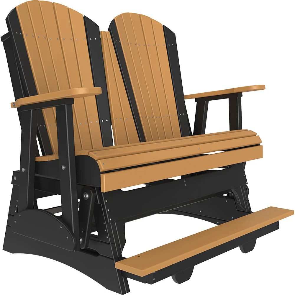 LuxCraft 4' Adirondack Poly Balcony Glider Chair - Image 6