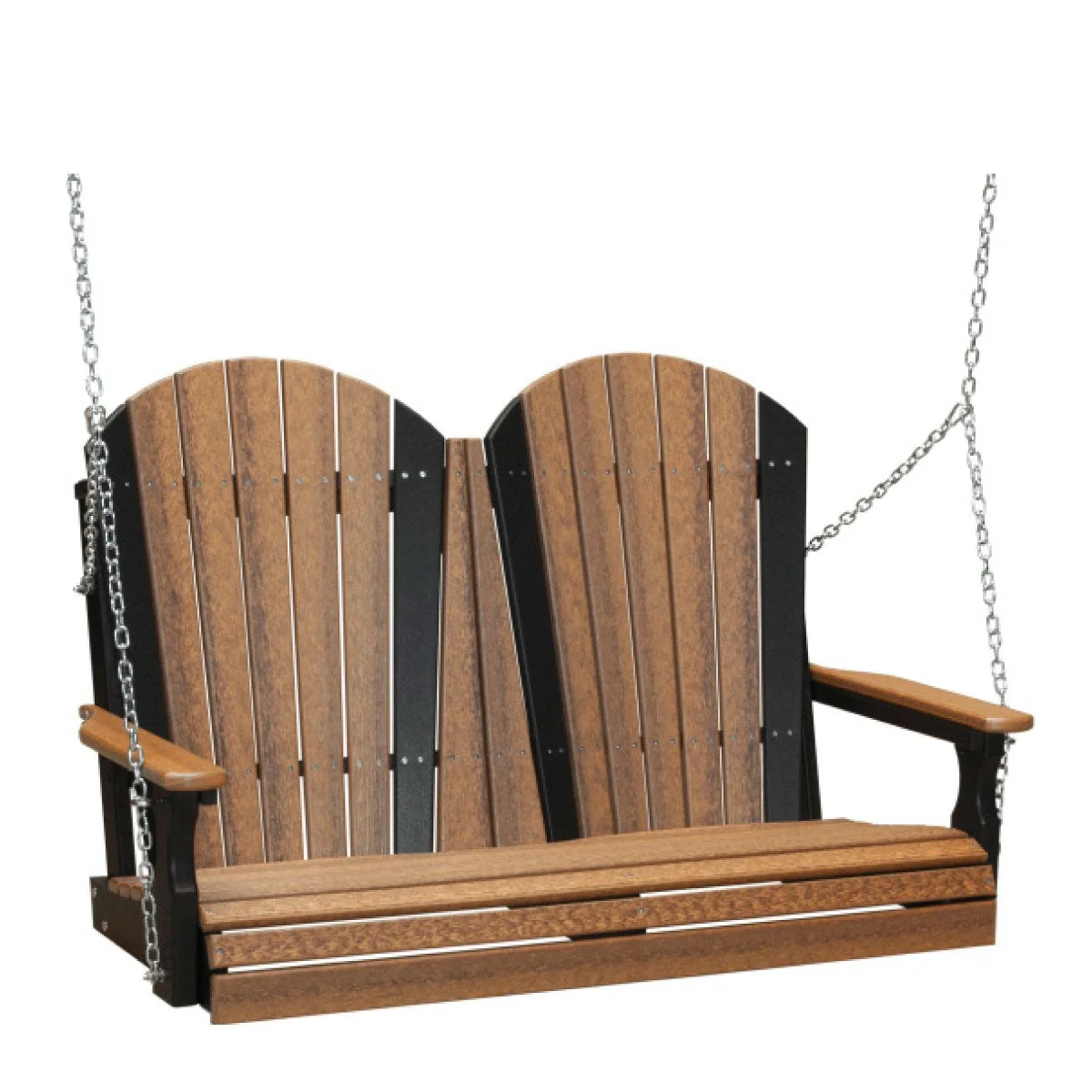 LuxCraft 4' Poly Adirondack Porch Swing - Image 21