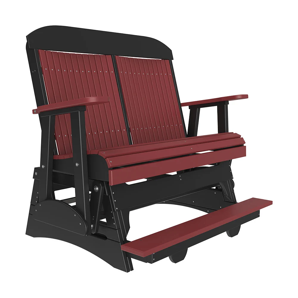 LuxCraft 4′ Classic Balcony Poly Glider Chair - Image 5