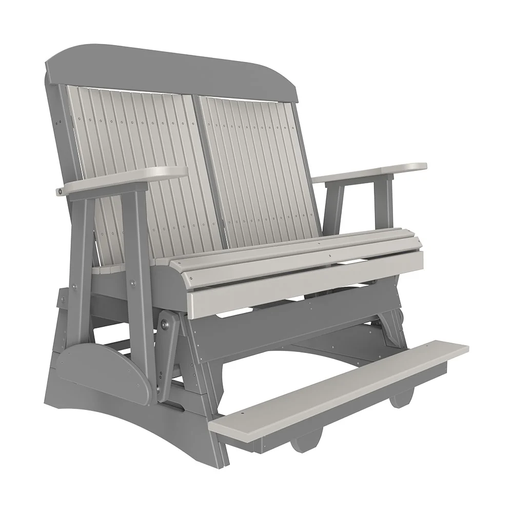 LuxCraft 4′ Classic Balcony Poly Glider Chair - Image 8