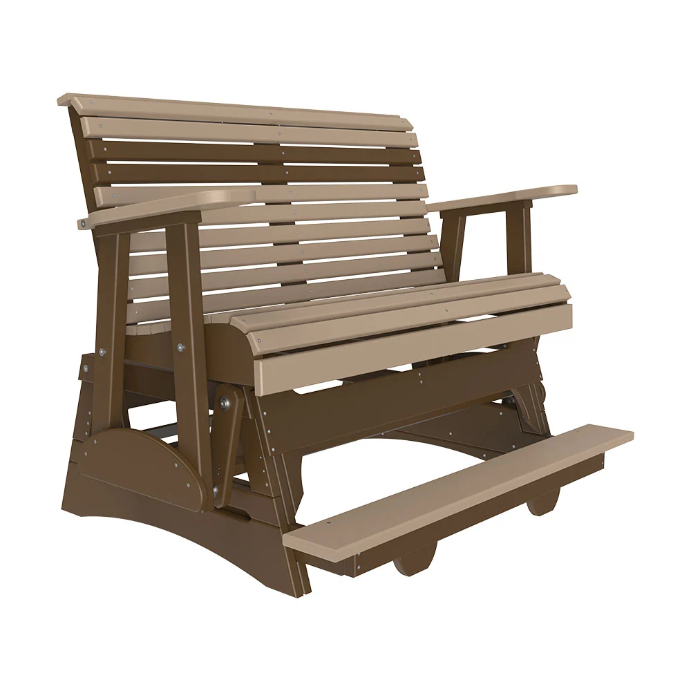 LuxCraft 4' Plain Poly Balcony Glider Chair - Image 12
