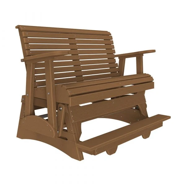 LuxCraft 4' Plain Poly Balcony Glider Chair - Image 14