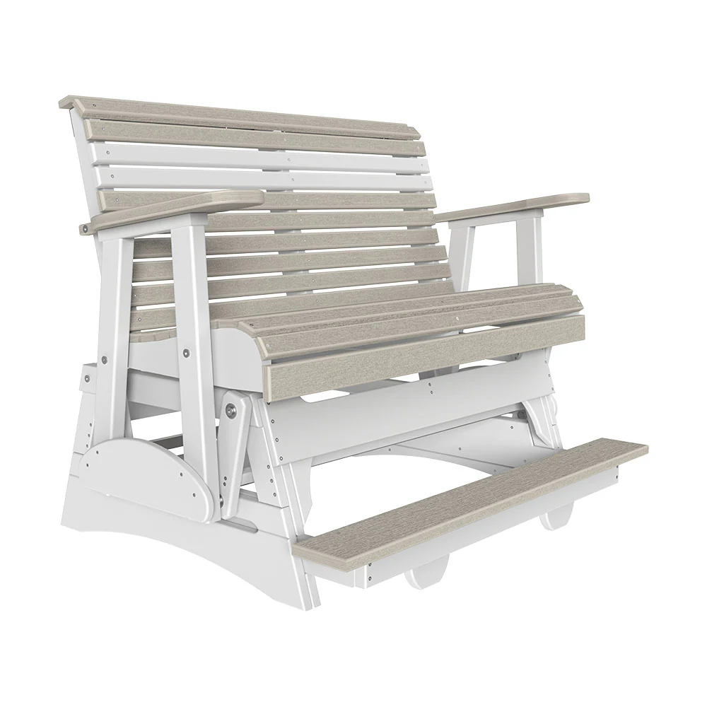LuxCraft 4' Plain Poly Balcony Glider Chair - Image 16