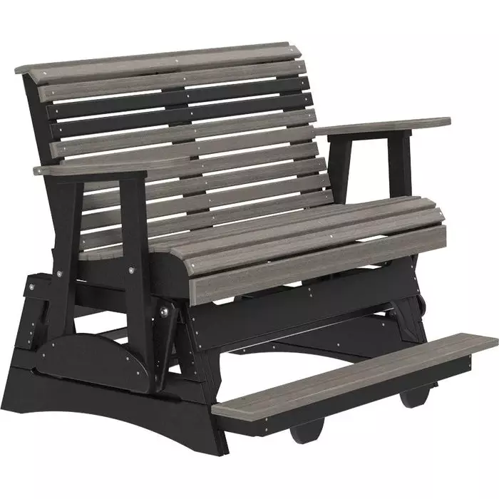 LuxCraft 4' Plain Poly Balcony Glider Chair - Image 18