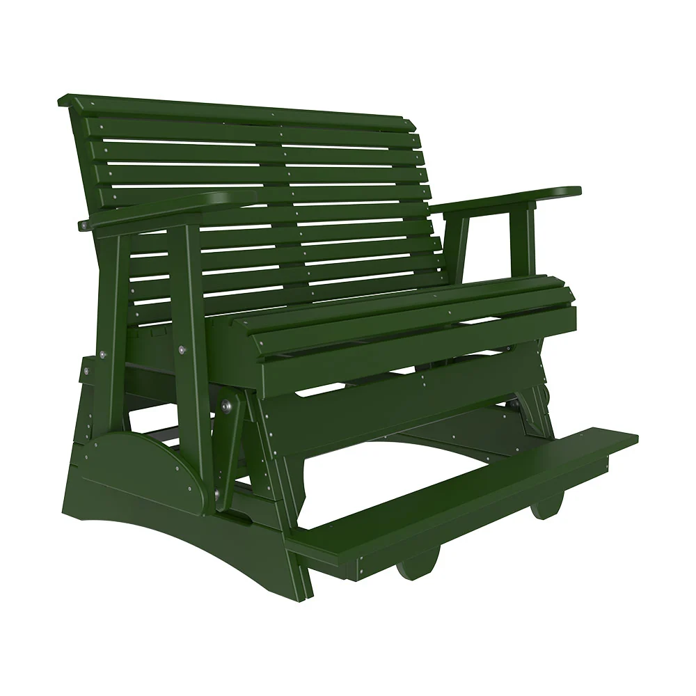 LuxCraft 4' Plain Poly Balcony Glider Chair - Image 9