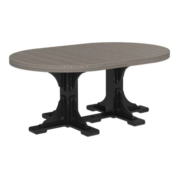 LuxCraft 4' x 6' Bar Height Poly Oval Table - Image 18
