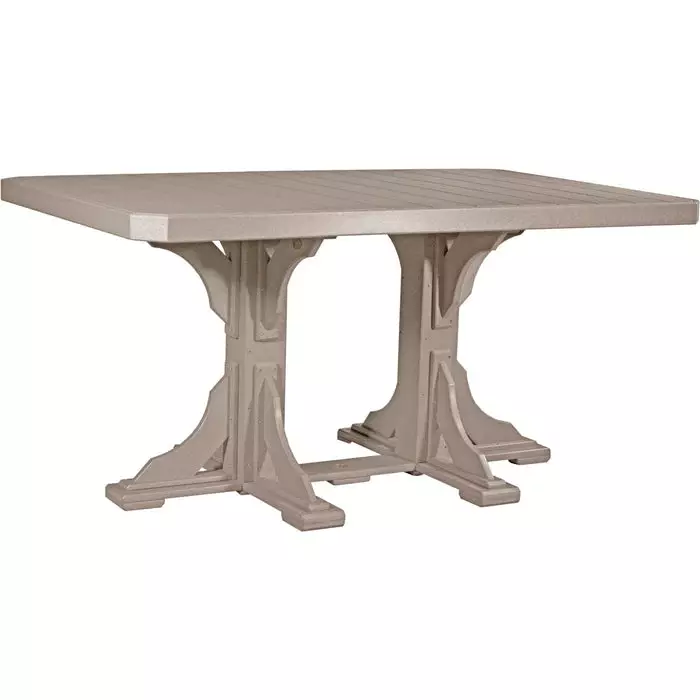 LuxCraft 4' x 6' Counter Height Poly Rectangular Table - Image 10