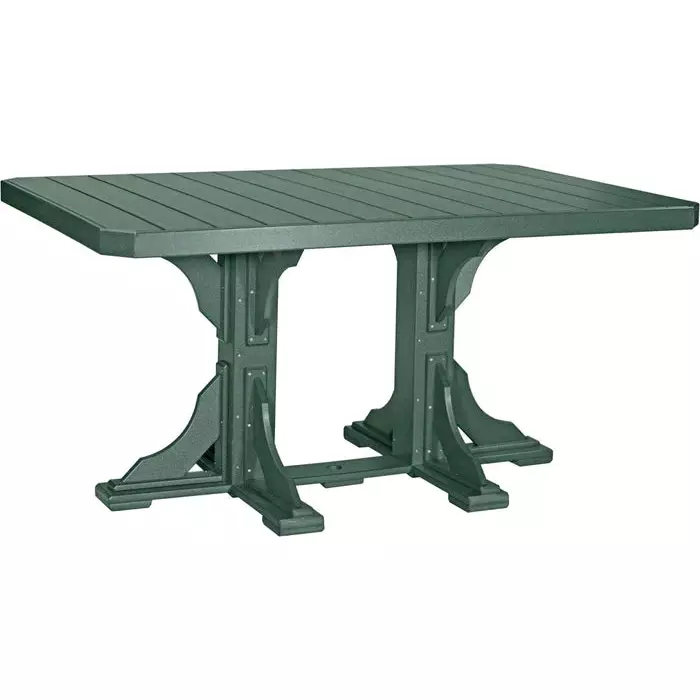 LuxCraft 4' x 6' Counter Height Poly Rectangular Table - Image 9
