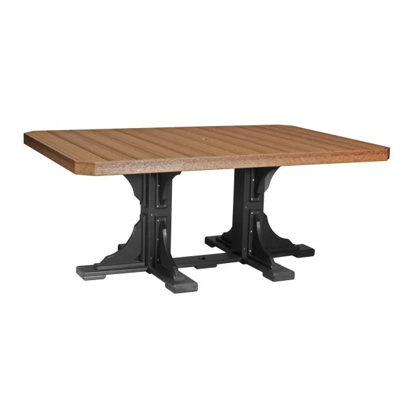 LuxCraft 4' x 6' Dining Height Poly Rectangular Table - Image 15