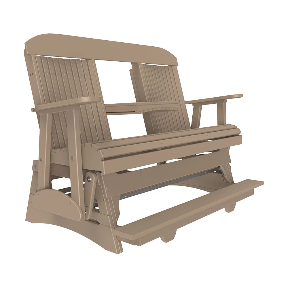 LuxCraft 5' Classic Balcony Poly Glider Chair - Image 10