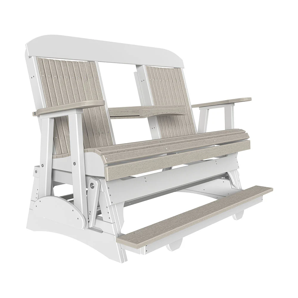 LuxCraft 5' Classic Balcony Poly Glider Chair - Image 16