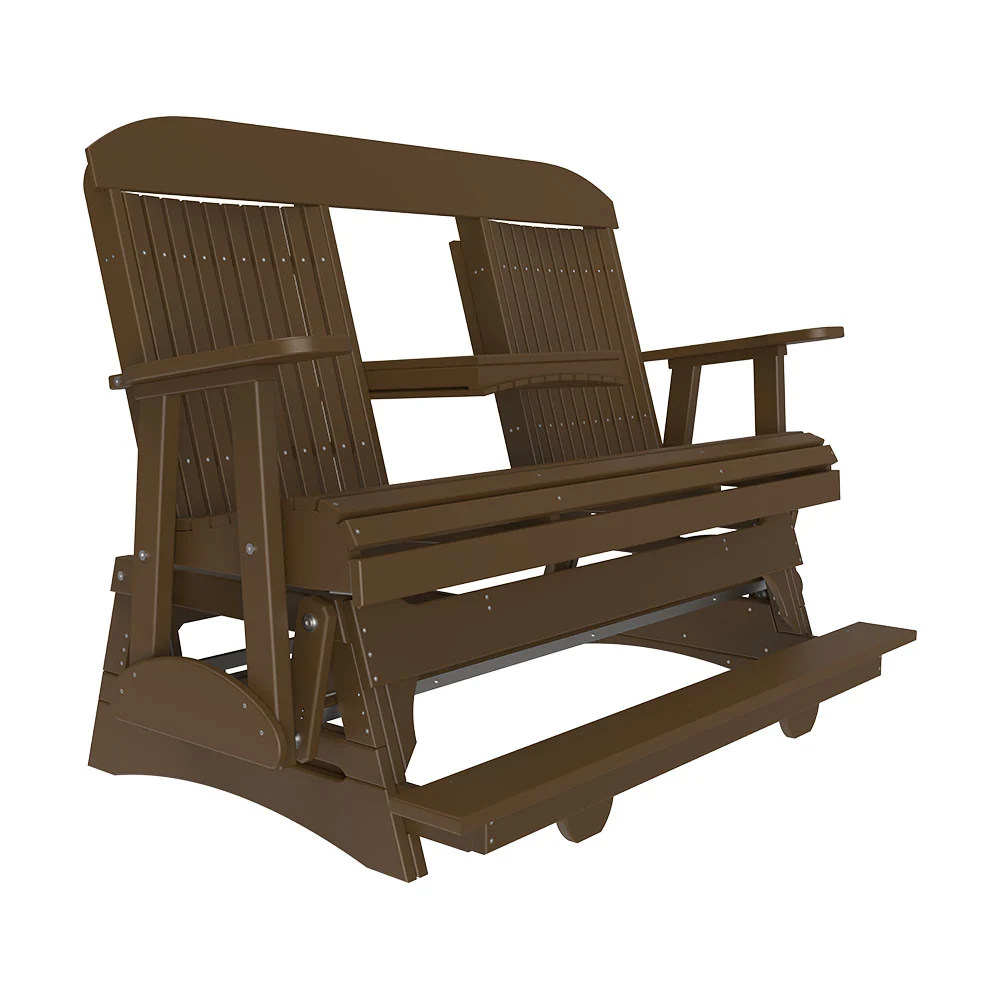 LuxCraft 5' Classic Balcony Poly Glider Chair - Image 6