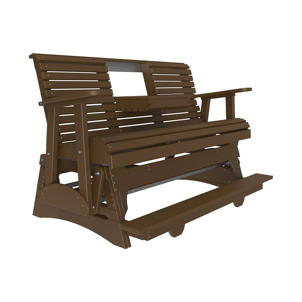 LuxCraft 5' Plain Poly Balcony Glider - Image 6