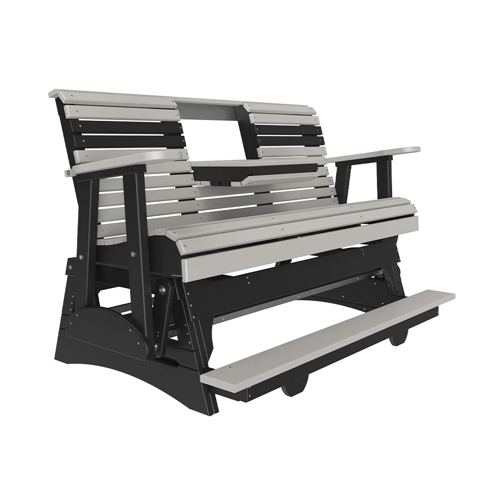 LuxCraft 5' Plain Poly Balcony Glider - Image 7
