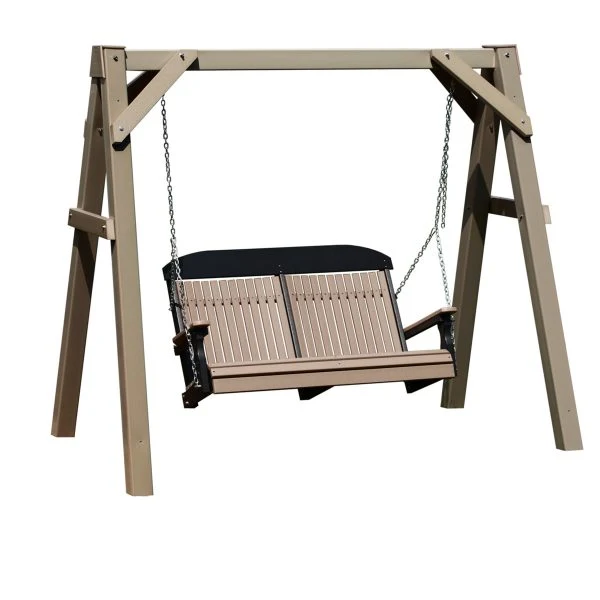LuxCraft Poly A-Frame Vinyl Swing Stand - Clay - Image 3