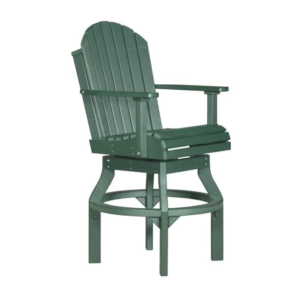 LuxCraft Adirondack Dining Height Poly Swivel Chair - Image 9