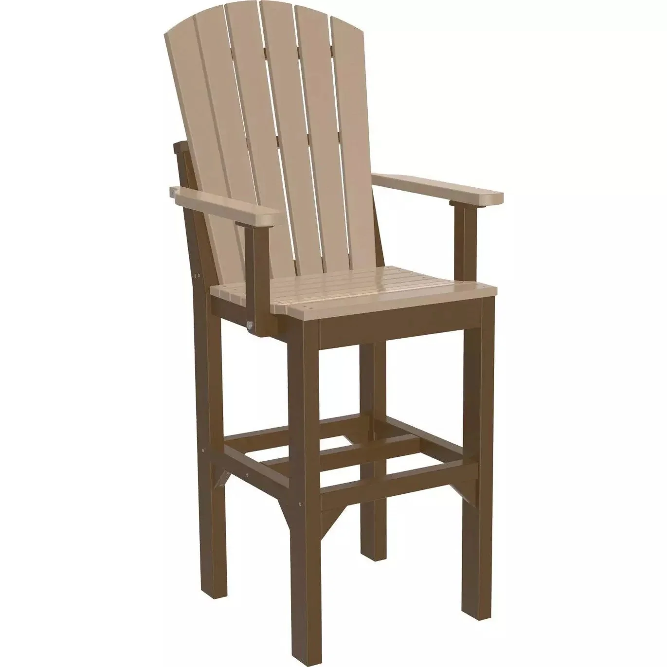 LuxCraft Bar Height Poly Adirondack Arm Chair - Image 12