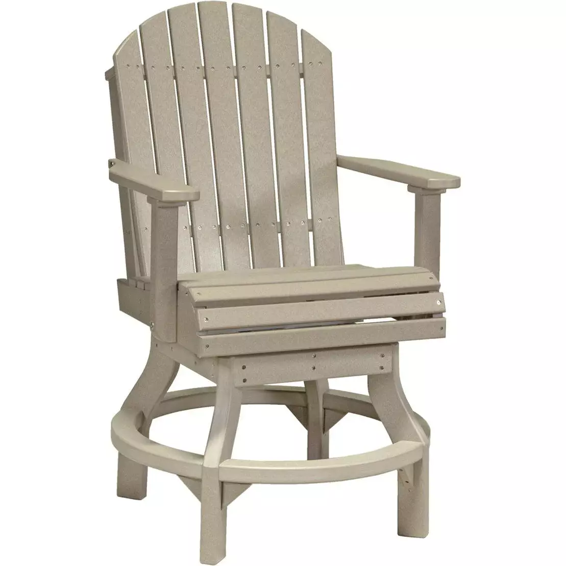 LuxCraft Counter Height Adirondack Poly Swivel Chair - Image 10