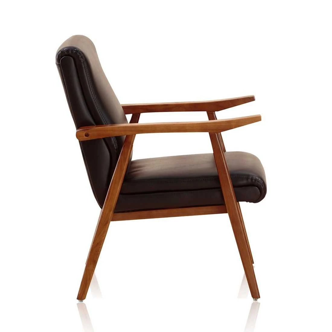 Manhattan Comfort ArchDuke 2-Piece Black and Amber Loveseat and Armchair Set - Image 6