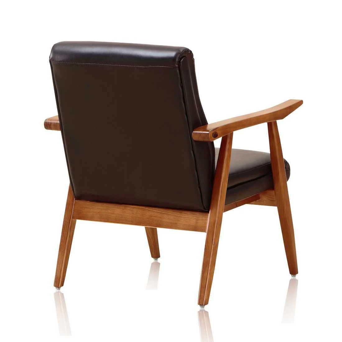 Manhattan Comfort ArchDuke 2-Piece Black and Amber Loveseat and Armchair Set - Image 7