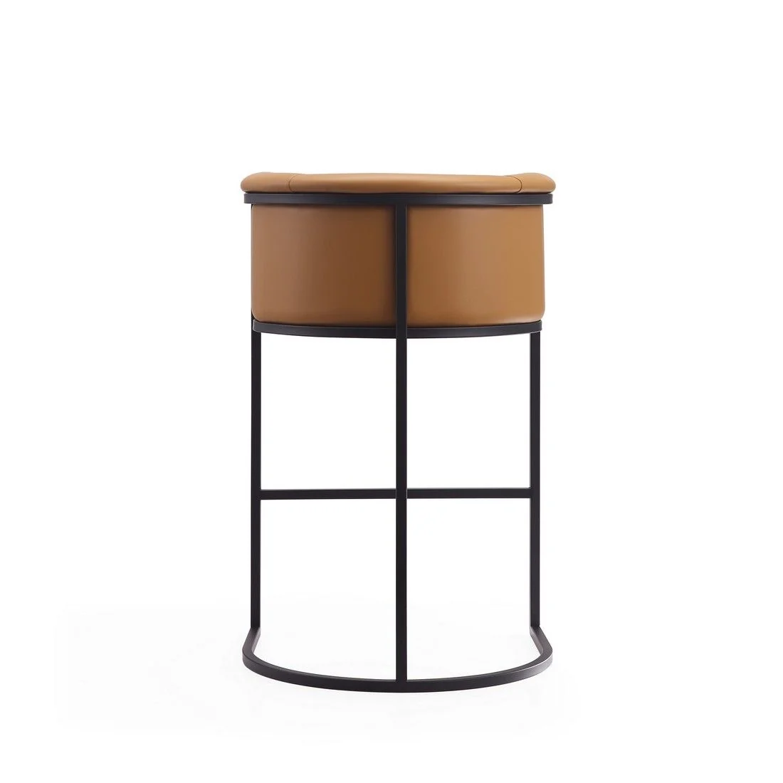 Manhattan Comfort Cosmopolitan 37.8 in. Cream and Black Metal Barstool (Set of 2) - Image 13