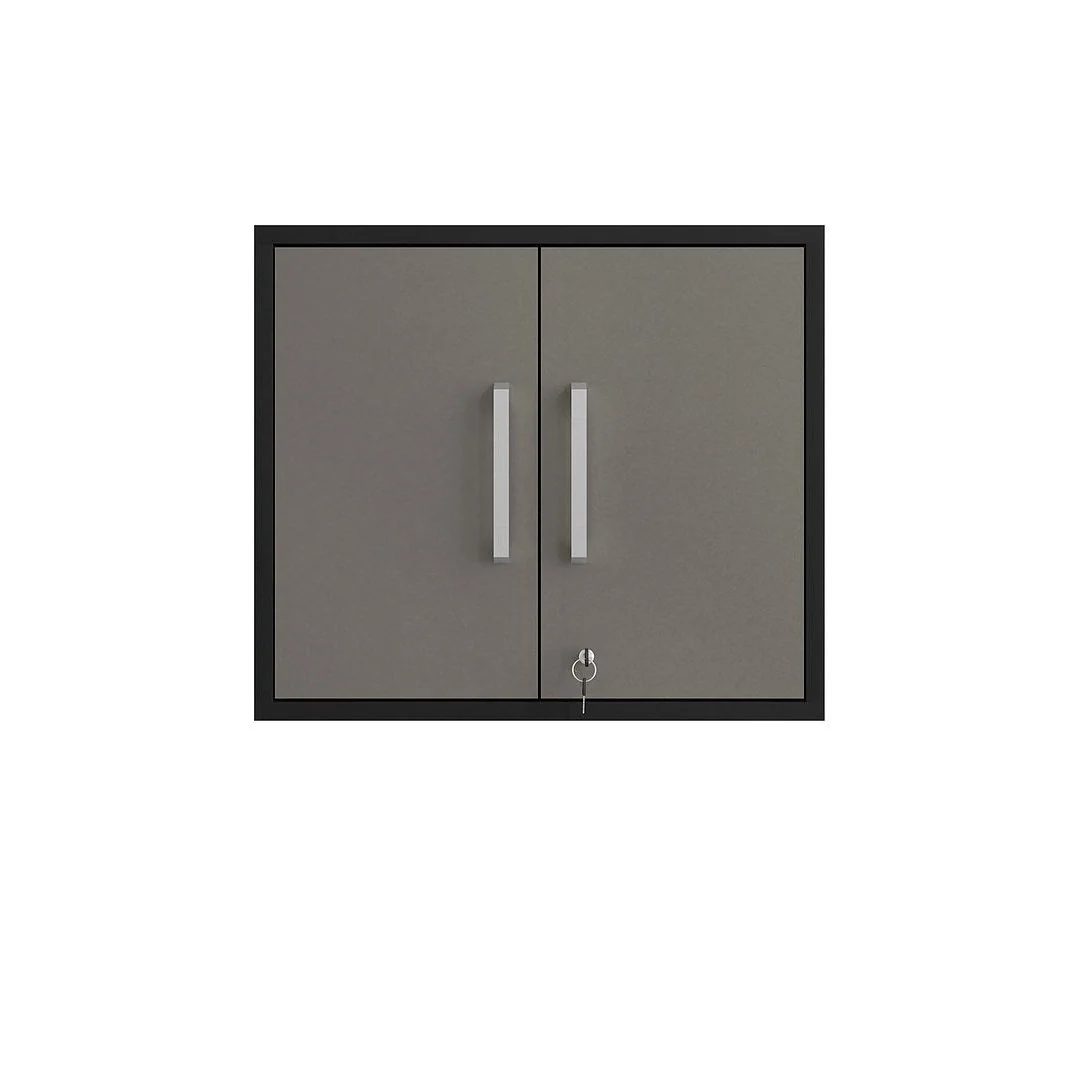 Manhattan Comfort Eiffel 3-Piece Storage Garage Set in White - Image 24