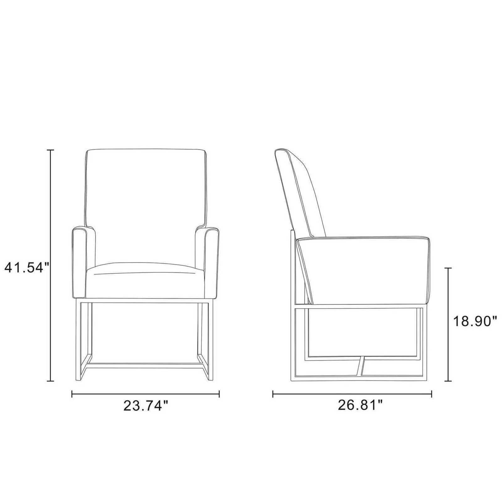 Manhattan Comfort Element Blue Dining Chairs (Set of 6) - Image 13