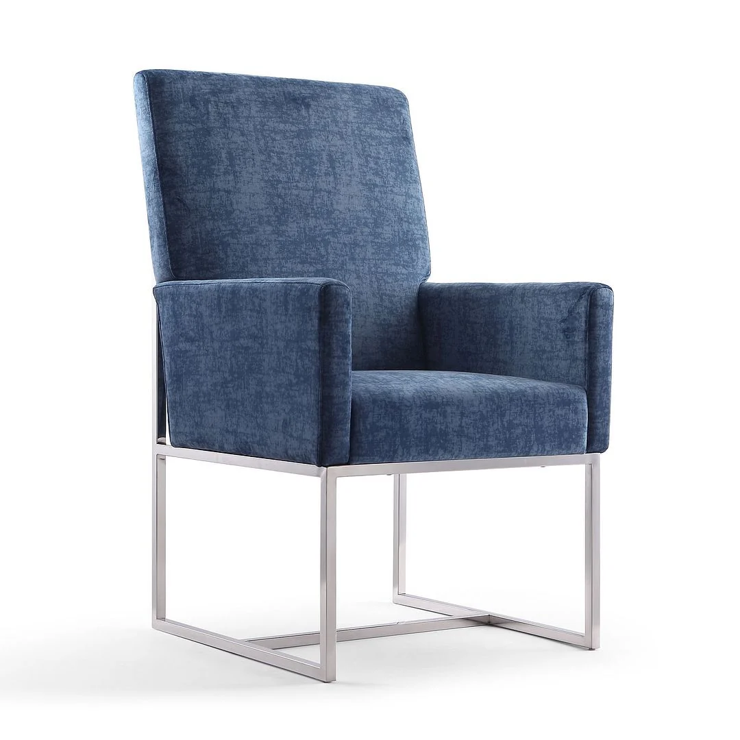 Manhattan Comfort Element Blue Dining Chairs (Set of 8) - Image 3